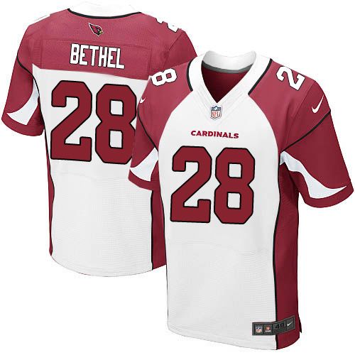 Nike Cardinals #28 Justin Bethel White Men's Stitched NFL Vapor Untouchable Elite Jersey - Click Image to Close